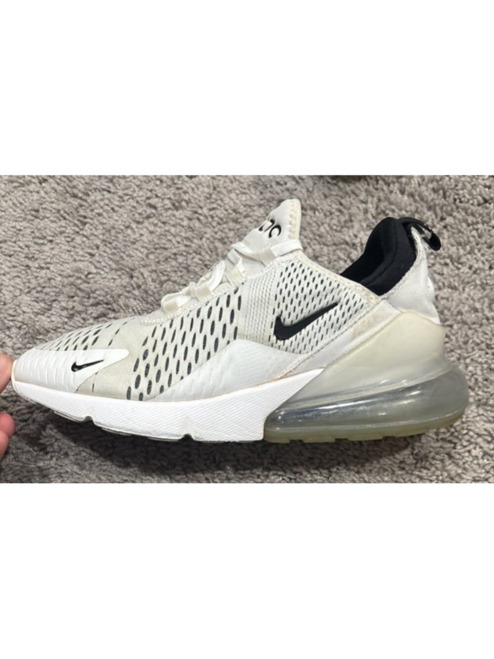 Nike Air Max 270 ‘White Black’ AH6789-100 Sneakers Women’s Size 8.5 Air Shoes